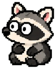 a small raccoon, new to the alley